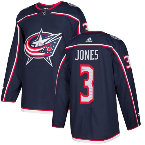 Adidas Men Columbus Blue Jackets 3 Seth Jones Navy Blue Home Authentic Stitched NHL Jersey